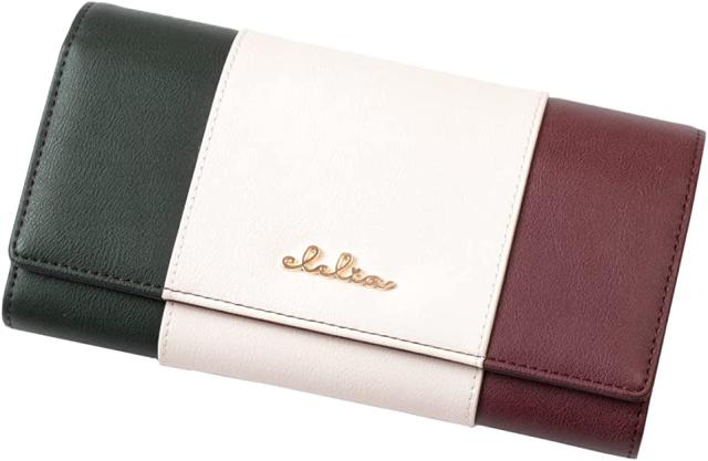 長財布 レディース トリコロール アコーディオン フェイクレザー 使いやすい 大容量 Clelia クレリア Riberte リベルテ【CL-17002】 ブランド 人気 2025限定・新色 長財布 レディース トリコロール アコーディオン フェイクレザー 使い